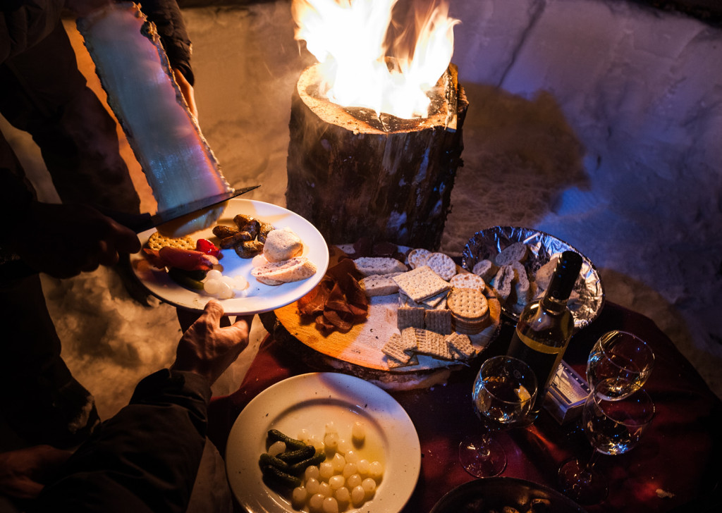 Raclette Over An Open Fire And A Glass Of Wine... Does It Get Any Better? Photo - Dave Silver