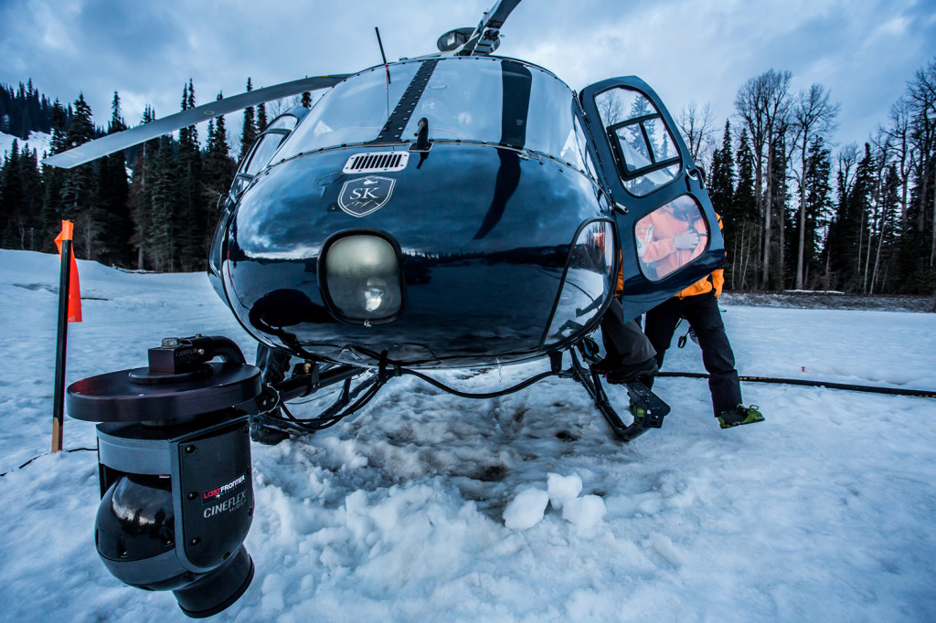 The Cineflex On The Front Of The Heli! Hollywood. Photo: Caton Garvie 