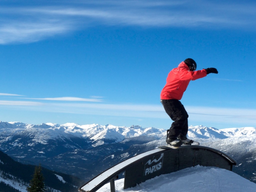 One Of The Work To Live Participants Getting His Rad On In Whistler... Photo Courtesy Of Zero Ceiling