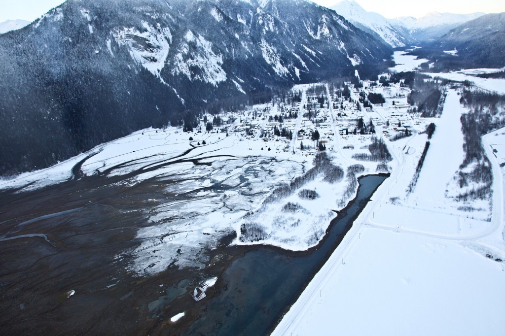 Aerial Of Stewart, Bc. Photo: Randy Lincks