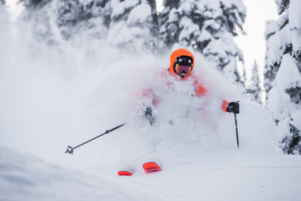 Graceful Landing In The Deep Stuff. Photo: Dave Silver