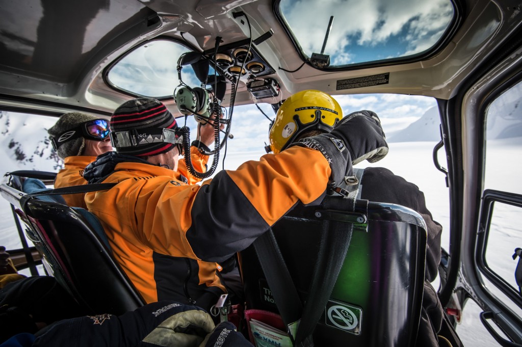 Buds In The Helicopter! Photo: Lorenz Masser