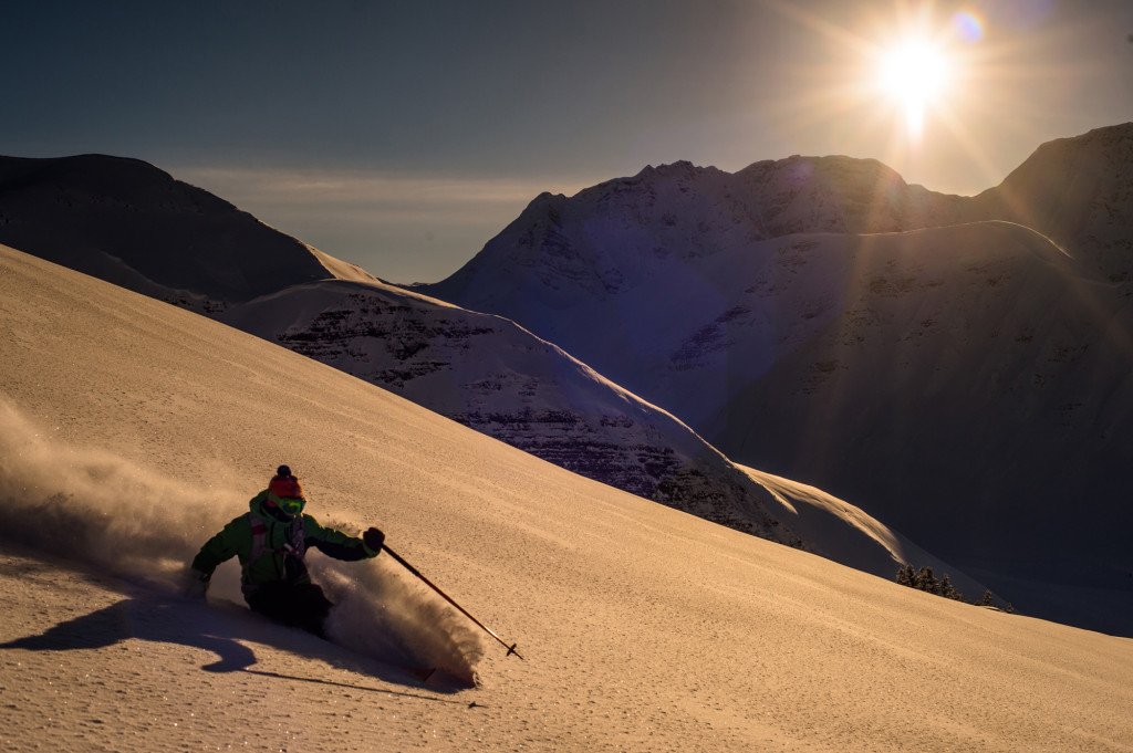 Suz Graham Ripping It Up On Our Heliski Safari. Photo - Reuben Krabbe