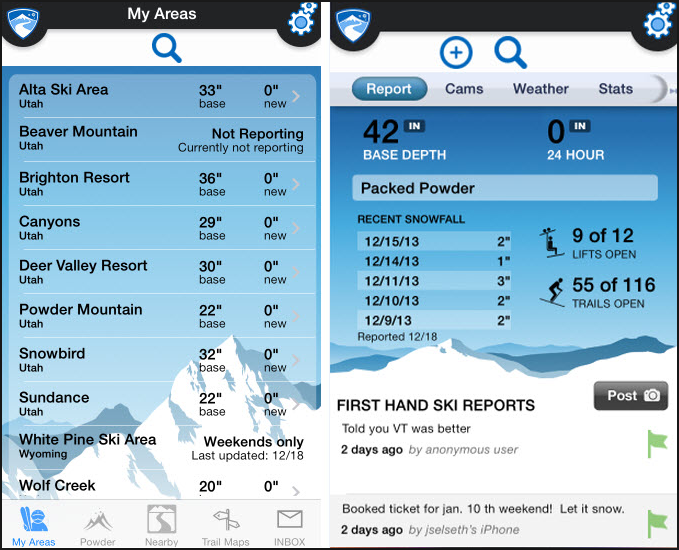 The Best Smartphone Apps For Skiers And Snowboarders 2 Ski &Amp; Snow Report By On The Snow | Photo: Unionwirelessnews.wordpress.com