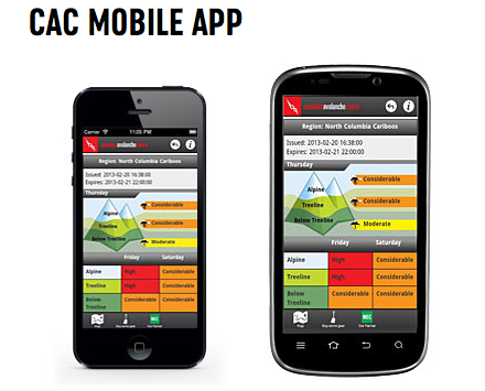 Avalanche Canada Mobile App | Photo: Mec.ca