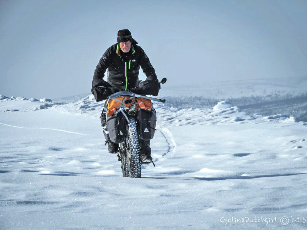 For The Past Two Winters, The Fire Chief In Jasper National Park Has Gone On Long Rides To Raise Awareness/Funds For Multiple Sclerosis. Here He Is Biking In The Arctic. For More Information, Visit: Https://Twitter.com/_Gvt| Mirjam Wouters