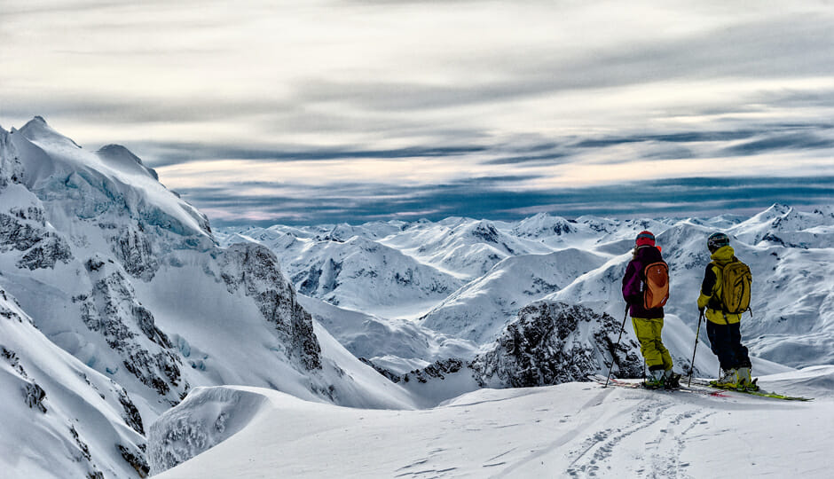 Planet Snow - A Short Film By Last Frontier Heliskiing 5 Contemplating The Next Lap. Having So Much To Choose From Can Make These Decisions Blissfully Difficult. Photo - Grant Gunderson