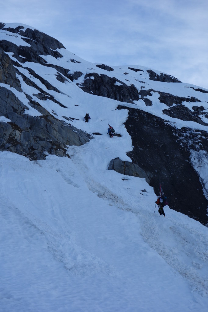 Traveling In Avalanche Terrain - What To Consider 1 Up There? Oh Goodness. I Don’t Think I’ve Had A Large Enough Breakfast Yet For That Amount Of Excitement | Photo Liam Harrap