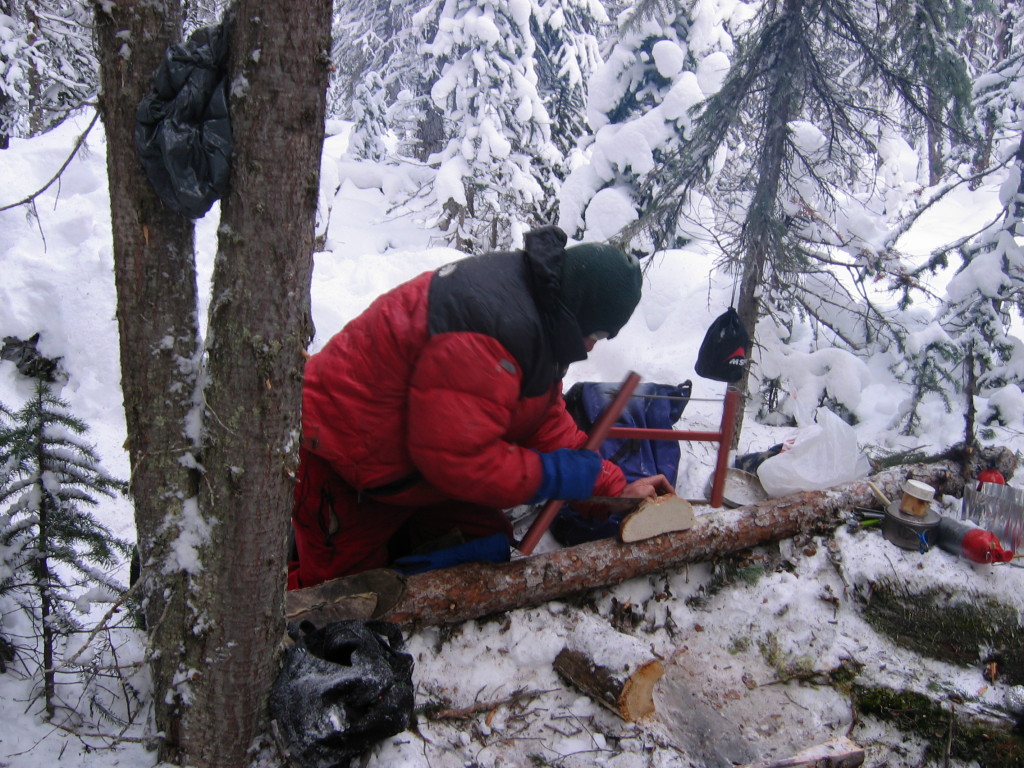The Basics For Winter Camping 3 Many Items Freeze Solid In Frigid Temperatures. Turns Out The Saw Makes An Excellent Bread Slicer | David Harrap