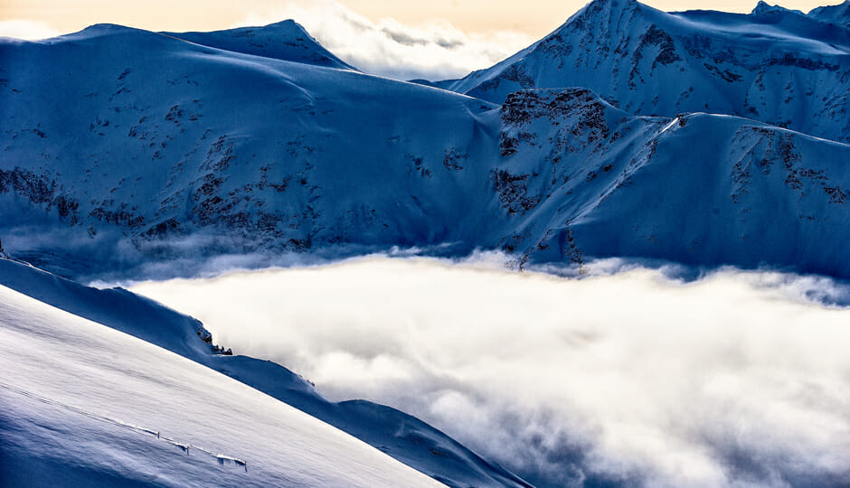 Location Location Location: Northern Bc Heliskiing 1 Big Terrain. Photo - Grant Gunderson