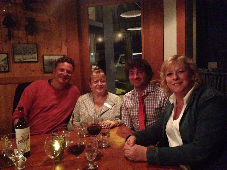 The Life Of A Radio Operator Is Never Easy. Sometime You Have To Wear A Tie, Especially When You Invite The Mayor Of Stewart To Dinner (Second From The Left) | Bailee Macnab