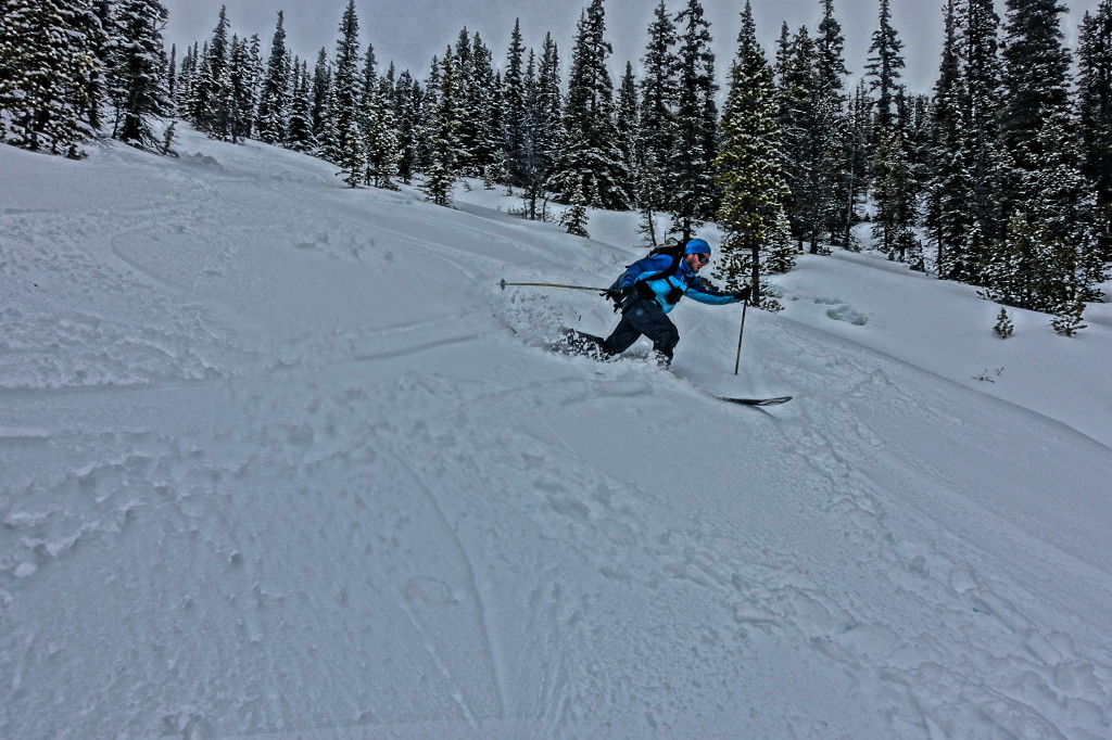 The Slopes Behind The Hut Were Still Safe. Here's Jake Telemarking Up A Storm. Yeehaw! | Liam Harrap