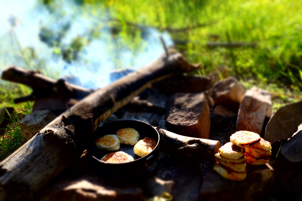 Baking Fresh Scones Over The Fire. Yum! | Photo - Liam Harrap