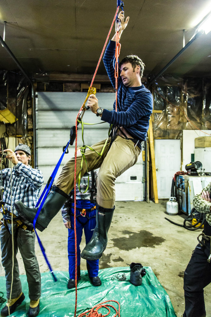 Our Guides Spend A Week Every Season Training For The Upcoming Season. Here The Guides Are Practicing Crevasse Rescue | Photo - Steve Rosset