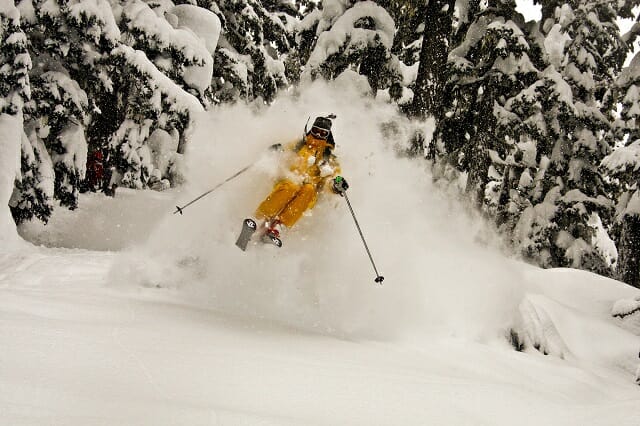 Ski And Snowboard Camber And Rocker Explained 4 Old School Cambered Skis Shred The Powder Just Fine | Photo - Randy Lincks