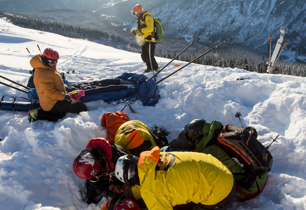 Lots Of Rescue Practice. First Aid, Avalanche, Crevasse, You Name It, They Do It.  Photo - Aurelien Sudan