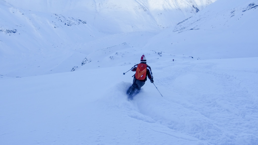 January 2017 Heliskiing Conditions Report 2 Deep And Plush On North Faces. Photo - Christian Neuhaus