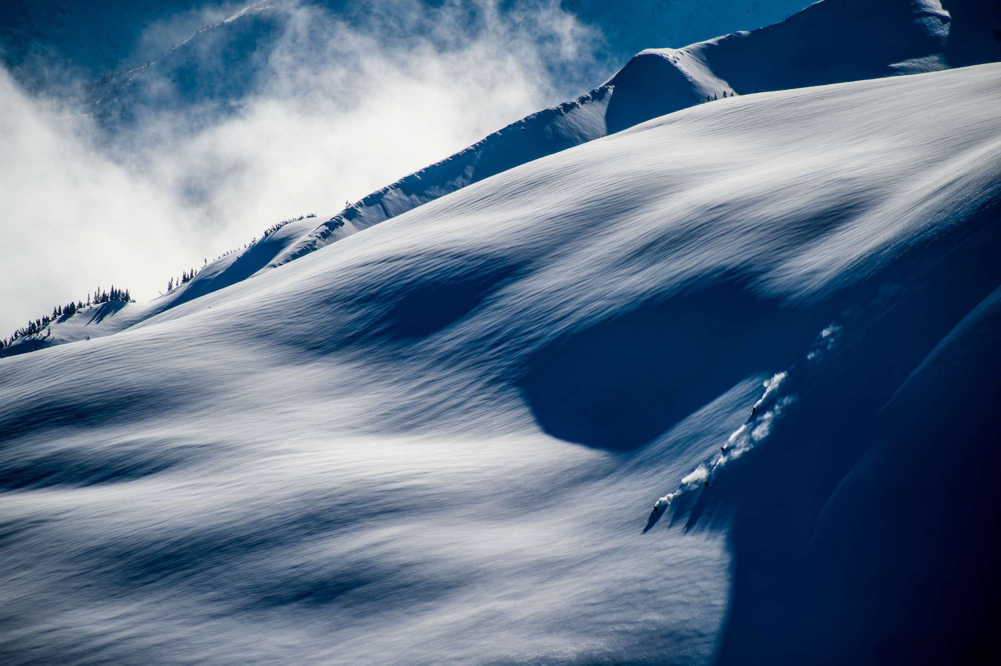 Big Alpine Ski Lines In British Columbia