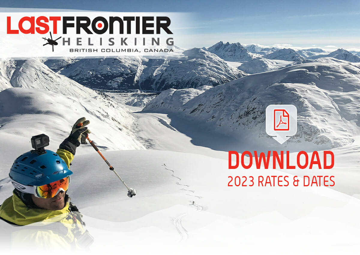 2023 Heli Skiing Rates &Amp; Dates - 2023 Pricing Newsletter Header 2